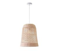Lumisky Lámpara Colgante de Interior D38CM Amaya Natural Beige, Ratán, Gris, Unique