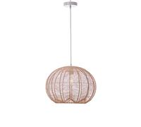 Lumisky - Lámpara colgante Paola Natural de ratán con montura eléctrica E27 (41 cm)