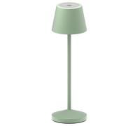 Lumisky Lámpara de mesa inalámbrica LED blanca cálida regulable EMILY H25cm, verde oliva