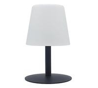 Lumisky Lámpara de mesa inalámbrica STANDY MINI ROCK, pie de acero gris, LED blanco cálido/blanco regulable, altura 25 cm