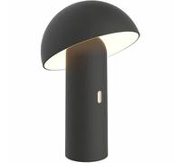 Lumisky Lámpara de mesa inalámbrica TOD BLACK con cabezal orientable, LED blanco cálido, altura de 28 cm