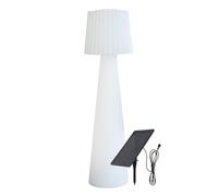 Lumisky - Lámpara de pie solar LED con pantalla ondulada multicolor regulable LADY C110 SOLAR H10cm con mando a distancia