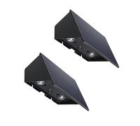 Lumisky Lote de 2 proyectores solares de pared LED blanco para fijar, 2 x BLINKY H18 cm
