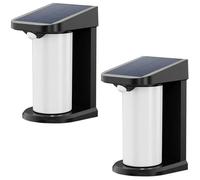Lumisky LUM1707333597209 - Juego de 2 Focos Solares LED Blanco con Detector de Movimiento, Aplique H18 cm