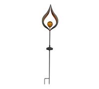 LUMISKY / LUMIJARDIN Ankala - Baliza solar decorativa de hierro forjado para plantar LED, color blanco cálido