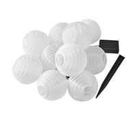 LUMISKY / LUMIJARDIN LUMI JARDÍN - Guirnalda de luces solares (10 farolillos chinos, LED, 4 m), color blanco