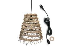 Lumisky Suspensión De Red Exterior Zakari Cable Outdoor En Fibra De Palmera Datilera Natural Bohemia De 5 M De Longitud De Cable