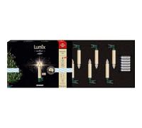 Lumix® SuperLight Bavaria 77911 - Juego de 6 velas LED inalámbricas para árbol de Navidad, 9 cm, color marfil blanco cálido