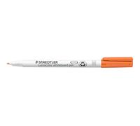 Lumocolor 301-4 - fieltro borrado en seco punta media 1 mm, naranja, caja de 10 unidades