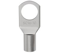 Lumonic 10x El cable tubular 16mm² en blanco | M10 | Cobre estañado | Conexión de cables sin soldadura | SC16-10, Juego de 10 terminales de cable crimpados, conectores crimpados | Vehículo de motor, i
