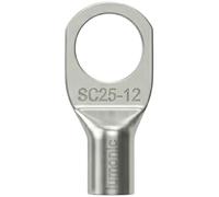 Lumonic 10x El cable tubular 25mm² en blanco | M12 | Cobre estañado | Conexión de cables sin soldadura | SC25-12, Juego de 10 terminales de cable crimpados, conectores crimpados | Vehículo de motor, i