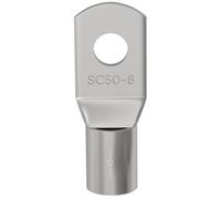 Lumonic 1x El cable tubular 50mm² en blanco | M8 | Cobre estañado | Conexión de cables sin soldadura | SC50-8, Terminal de cable de engaste, conector de engaste | Vehículo de motor, ingeniería mecánic