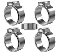Lumonic I 5x 1 clip para la oreja 12,3-14,8mm I V2A Acero inoxidable I Clip para una oreja I Abrazadera de manguera I para Aire comprimido, Sistemas de tuberías, Jardín, CAR