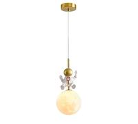 Luna lámpara colgante LED lámpara colgante dormitorio infantil Astronauta techo luminaria hadas planeta suspensión luces para habitación de niño dormitorio de niña G9 mini arañas estrella de