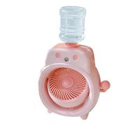 Lunaobrik Ventilador Portátil con Nebulización,Humidificador Pulverizador Recargable USB | Ventilador Nebulizador Personal con Depósito de Agua,Para Mesita De Noche, Residencia Universitaria,