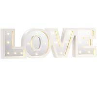 Lunartec Iluminación - Decoración LED como regalo: LED letrero, "AMOR", de madera y espejo, temporizador (Palabras de decoración, Letras madera a, Letras iluminadas)