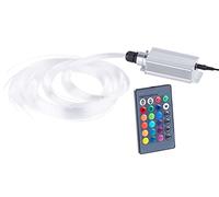 Lunartec Iluminación - lámpara de: Cielo estrellado de fibra óptica LED RGB con mando a distancia y 200 fibras ópticas (kit completo cielo estrellado LED, iluminación, set)