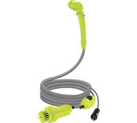 Lund - ducha eléctrica de camping con bomba sumergible, adaptador par
