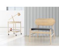 Lune Lámpara de Mesa Roble Blanco Aceitado