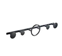 LuoAXINN Ganchos de latón para toallas Colgador de toallas, ropa dorada, gancho for sombrero, fila negra y, juego accesorios for baño latón, colgador cocina(Color 1)