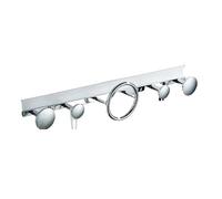LuoAXINN Ganchos de latón para toallas Colgador de toallas, ropa dorada, gancho for sombrero, fila negra y, juego accesorios for baño latón, colgador cocina(Color 2)