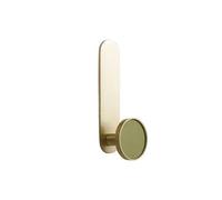 LuoAXINN Ganchos de latón para toallas Gancho Dorado For Abrigo, Ganchos De Latón For Pared, Ropa, Sombrero, Colgador En L For Dormitorio, Cocina, Baño(HK-327-Olive Green-L)