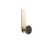 LuoAXINN Ganchos de latón para toallas Gancho Dorado For Abrigo, Ganchos De Latón For Pared, Ropa, Sombrero, Colgador En L For Dormitorio, Cocina, Baño(HK-321-black-L)