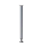 LuoAXINN Patas metálicas para Muebles Pata de Mesa metálica Gris, 1 Unidad, Ajustable, 42 a 72 cm, cilíndrica, for proyectos Bricolaje
