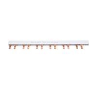 Luocute 63A 12 Vías Barra de Cobre para Distribución de Disyuntores | Cableado tipo clavija, clasificación 230 415 V, núcleo de cobre rojo, cubierta aislada, longitud cortable, conexión de