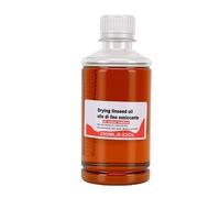 Luocute Aceite de Linaza de Secado Rápido de 250 Ml, Medio de Pintura Refinado con Diluyente de Pigmentos para Diluir Aceites, Mejora el Flujo, la Transparencia y el Brillo para Uso