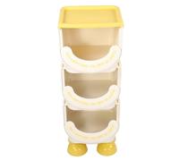 Luocute Cajas de Almacenamiento Apilables, Organizador de 3 Niveles con | Organizador Frontal, PP, 2/1 Niveles Ajustables, Cestas Profundas, Base Antideslizante