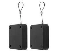 Luocute Cerrador de Puerta Automático Sensor Sin Perforación Portátil | ABS y Cable de Acero P12, Más de 50000 Pruebas de Tensión, Anticorrosión, sin óxido, Silencioso, Uso Amplio para Puertas de