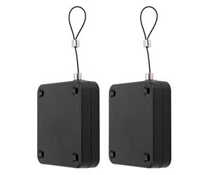 Luocute Cerrador de Puerta Automático Sensor Sin Perforación Portátil | ABS y Cable de Acero P12, Más de 50000 Pruebas de Tensión, Anticorrosión, sin óxido, Silencioso, Uso Amplio para Puertas de