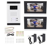 Luocute de Videoportero con Cable, Pantalla LCD en Color de 7 Pulgadas (Enchufe Europeo AC100-240V)