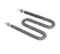 Luocute Elemento Calefactor con Aletas Tipo 3500W W (Acero inoxidable 2)