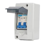 Luocute Interruptor de Desconexión Solar Fotovoltaico, 63A 1000V, IP65 a | Interruptor solar aislador de CC, carcasa de policarbonato ABS, cubierta transparente, entrada de cable PG20, para uso