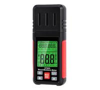 Luocute Medidor de Humedad Digital, Detector de Humedad de Madera con Pantalla LCD Retroiluminada de 3 Colores, Bloqueo de Datos, Función MAX MIN, Apagado Automático, para Ladrillo de (obedecerás)
