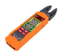 Luocute Pinza Amperimétrica Digital 6000 Cuentas, Mordaza en U, True RMS | Modo Inteligente Automático, Mide Voltaje Corriente y Continua, Resistencia, Capacitancia, Probador de Cable Vivo NCV,