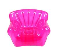 Luocute Sofá Inflable, sofá de Aire de PVC Transparente, Silla Hinchable (Rojo)