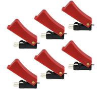 LUORNG 6 interruptores de disparo de antorcha de alta sensibilidad, rojo y negro, para linternas Binzel 15AK 24KD 36KD modelo MIG
