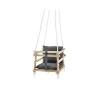 LUPILU® Columpio de madera para bebé (gris)