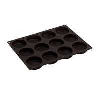 Lurch 85087 FlexiForm Burger Buns - Molde para 12 panecillos (6,3 cm de diámetro, 100% silicona platino, sin bisfenol A), color marrón