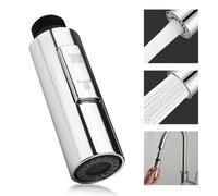 LURNODY 2 Modos Cabezal Recambio Grifo Cocina, G1/2 Grifos de Cocina de Repuesto, Ducha Fregadero Extraíble, Apto para Fregadero de Cocina y Grifo de Ducha Extraíble con Acabado Cromado