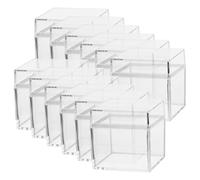Lurrose 1 Juego Caja De Almacenamiento Cuadrada Quitaesmalte De Uñas En Gel Cesta De Almacenamiento Para Estantes Cajas Almacenaje Cajas De Almacenaje Cajas Organizadoras Estuche 12 Piezas