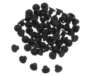 Lurrose 100 Tapones de Silicona Redondos para Agujeros de Estantes y Cubiertas de Tornillos para Muebles, Fácil Instalación y Tacto Cómodo, Uso en Hogar y Oficina