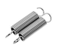 Lurrose 2 Piezas Gancho de Resorte para Hamaca Flotante de Metal Plata | Muelles de Acero, Soporte Resistente, Instalación sin Herramientas, para Sillas Colgantes, Oficina y Taller