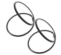 Lurrose Anillo en Base Hidráulica Silla para de Peluquería Plástico Negro, Soporte Estable Compatibilidad Paquete de 2 Piezas y Adecuado para Entornos Profesionales y Comerciales