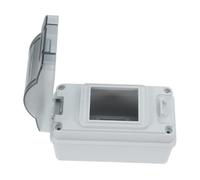 Lurrose Caja de Distribución para Exteriores, Caja de Interruptores Eléctricos del Hogar, de Plástico PC Abs, 2 Vías, Montaje en Superficie, Tapa Abatible Transparente, Ip65, para Patios