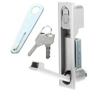 Lurrose Cerradura Práctica para Puertas y Armarios de Cocina en Aleación de Aluminio y Zinc, Diseño Ligero y Fácil de Instalar para Pestillo de Gabinete Seguro