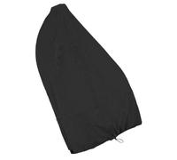Lurrose Funda para Silla Colgante de Huevo Negra Cremallera, Tela Oxford 210d Resistente para Exteriores, Protección contra Polvo, Sol, Lluvia y Nieve